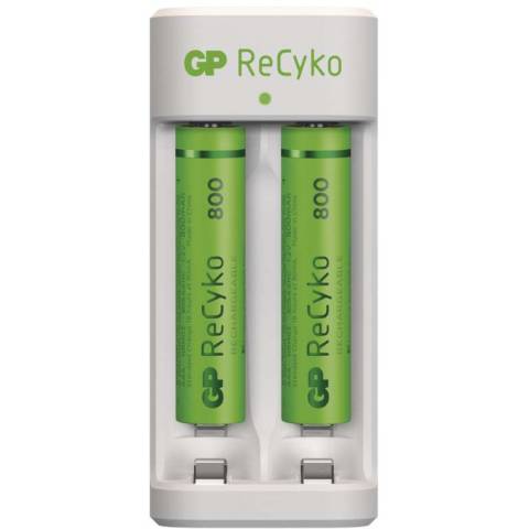 GP Batteries B51211 Nabíjačka batérií GP Eco E211 + 2× AAA ReCyko 800