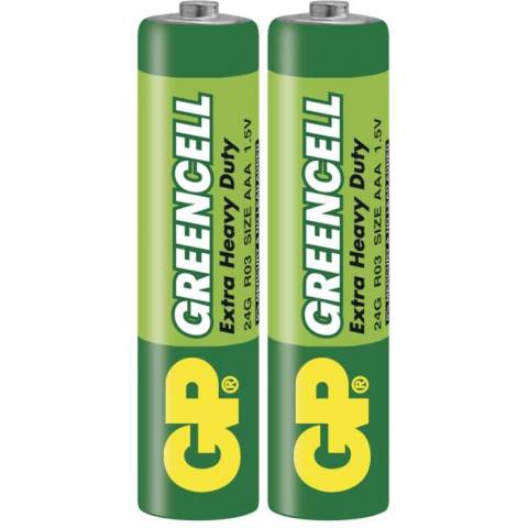 GP Batérie B1210 Chlorid zinočnatý GP Greencell R03(AAA) fólia