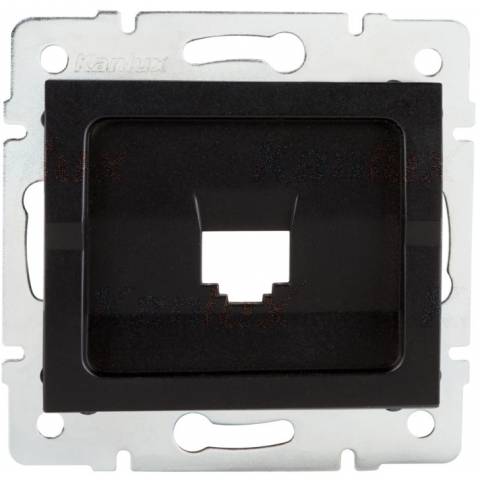Kanlux 33571 LOGI Adaptér dátovej zásuvky 1xRJ45 - čierny matný