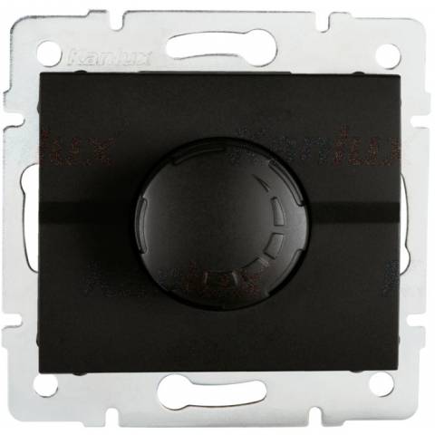 Kanlux 33584 LOGI   Otočný stmívač 500W s filtrem - černá matná