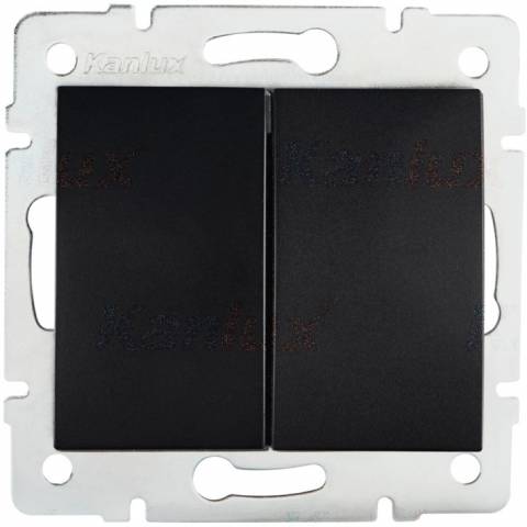 Kanlux 33617 LOGI Integrovaný lustrový spínač - č. 5 - čierny matný