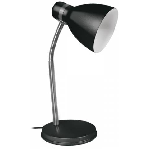 Kancelárska stolová lampa Zara pre 40W žiarovku E14 farba čierna