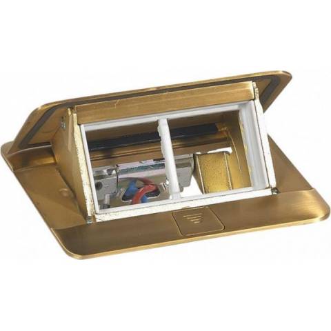 Legrand 054016 Box POPUP brushed brass 4M