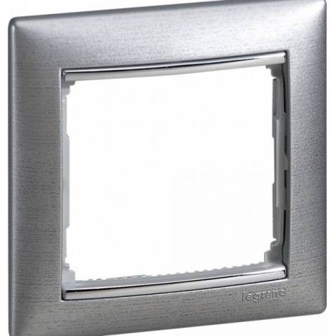 Legrand 770331 Frame brushed aluminium Valena