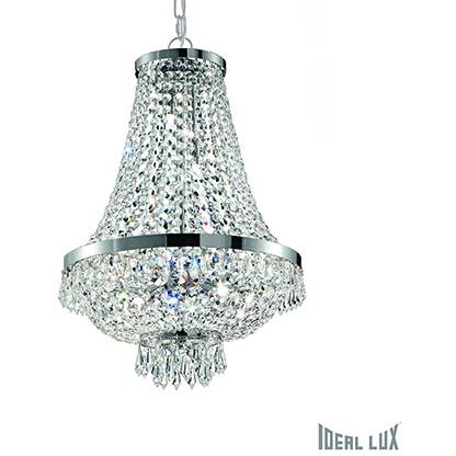 Massive 033532 Závěsné svítidlo ideal lux caesar sp6 cromo  38cm stříbrné