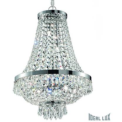 Massive 041827 Závěsné svítidlo ideal lux caesar sp9 cromo  45cm stříbrné