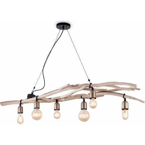 Massive 180922 Závesné svietidlo ideal lux driftwood sp6 140cm 6x60w