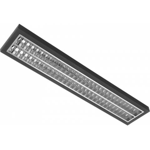 Stropní svítidlo LED s mřížkou 40W délka 1245mm 4000°K matná mřížka