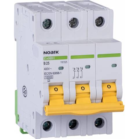 Circuit breaker 10kA Ex9BH 3P B4 Noark