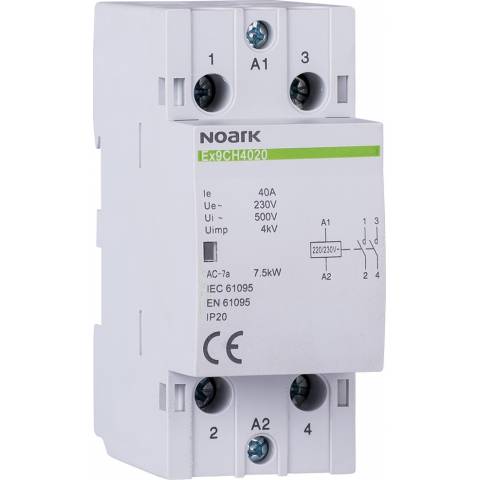 Installation contactor Ex9CH40 20 220/230V 50/60Hz Noark