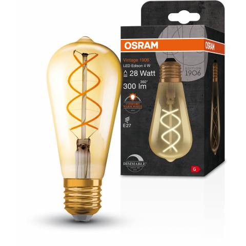 LED bulb Vintage 4,5W/820 E27 extra warm white pear shape