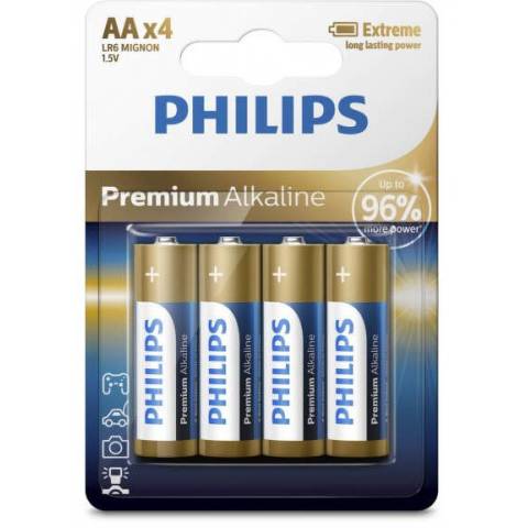 Philips 6959033840838 Alkaline AA LR6-Batterie