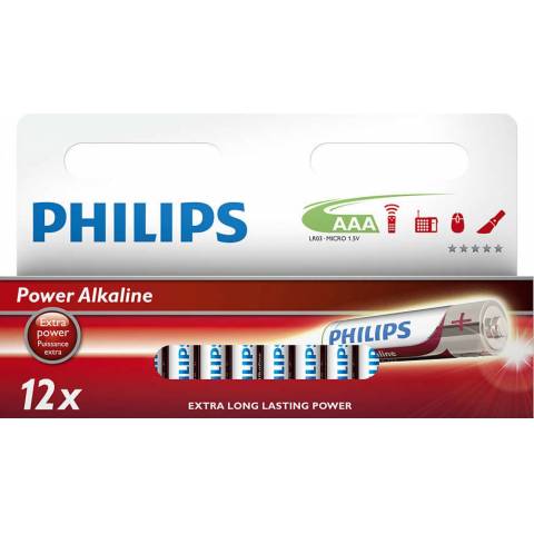AAA alkaline batteries PowerLife LR03P12W 12pcs