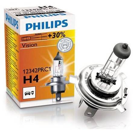 Autoglühbirne Philips Vision C1 H4 12V 60/55W P43T