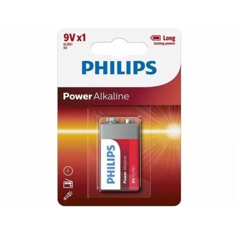 Power Alkaline 9V 6LR61P1B/10 battery