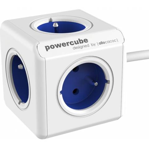 Zásuvka Power Cube PowerCube s predlžovacím káblom 1,5 m na 230 V /MODRÁ/