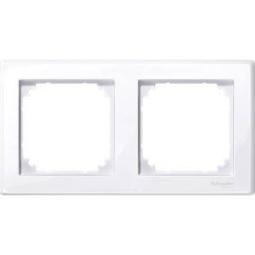 Schneider 478225 Double frame cover white