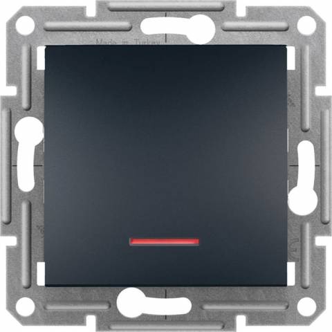 Asfora EPH1600171 Drucktaster mit Kontrollleuchte Nr.1/0So anthrazit