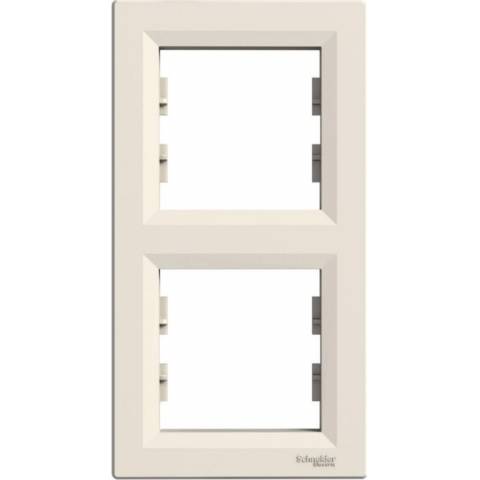 Asfora EPH5810223 Doppelrahmen vertikal creme