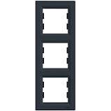 Asfora EPH5810371 Three-frame vertical anthracite