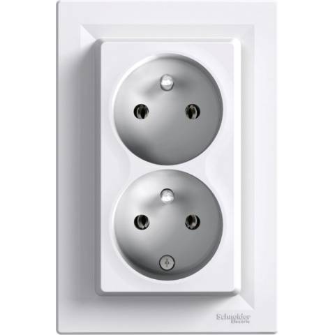 Asfora EPH9800121 Double socket white