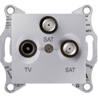 Schneider SDN3502160 SEDNA ZASUVKA TV-SAT-SAT ALU