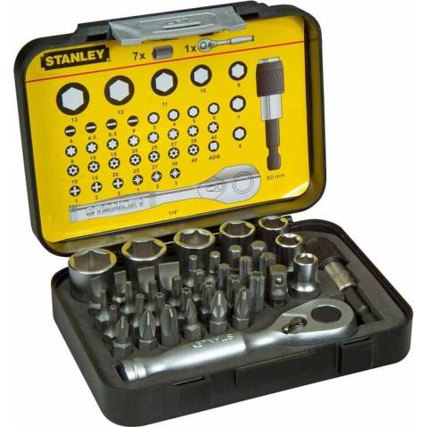 Stanley 1-13-906 40-piece bit set with ratchet