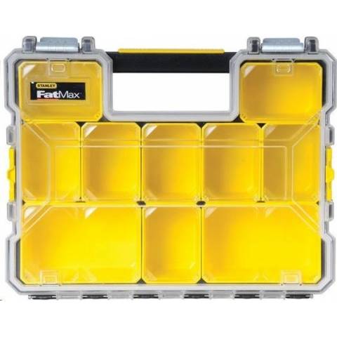 Stanley 1-97-518 Waterproof organizer with metal buckles 10 deep compartments