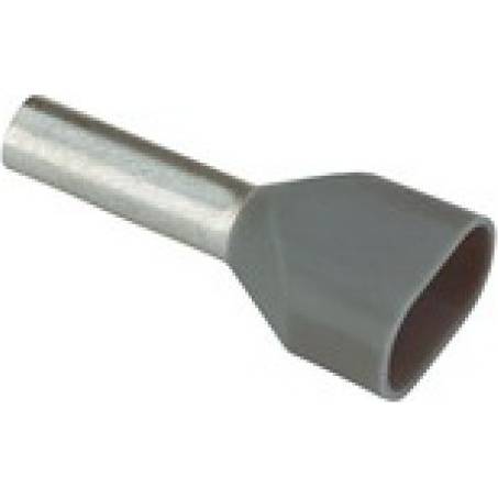 Dvojitá dutinka DD  4-12 šedá o průřezu 2x4,0mm2 / 12mm