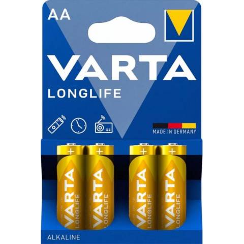 Varta 4106B4 AA R06 alkaline LOGLIFE battery