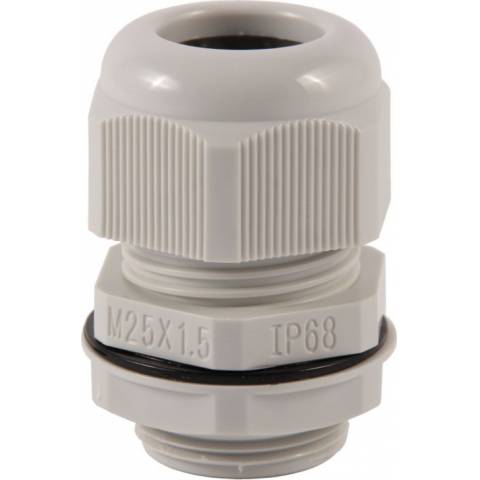 wpr1626 cable gland WAPRO M25, IP68, with nut, grey RAL 7035 MV-25