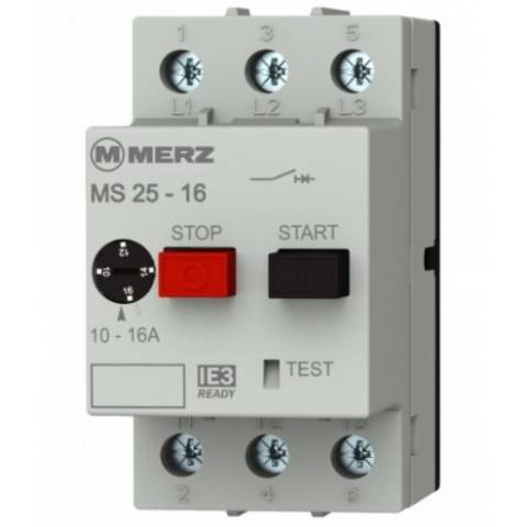 WPR30426 motor protection starter MS25 4-6,3 A IE3 2513100800E MERZ 35/007M