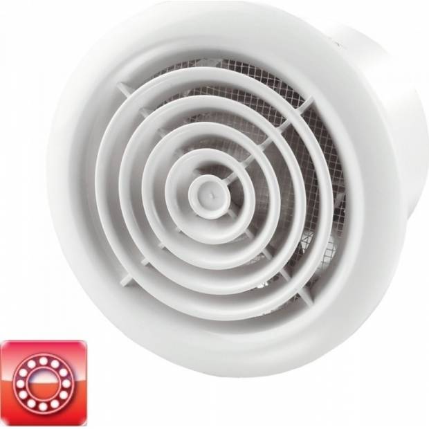 Vents 100 PFL kulatý ventilátor s kuličkovými ložisky