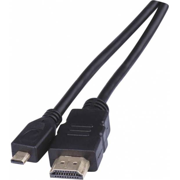 Emos SB1201 HDMI 1.4 high speed kabel ethernet A vidlice-D vidlice 1,5m