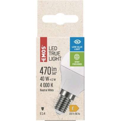 EMOS Lighting ZQ1226 LED žárovka True Light 4,2W E14 neutrální bílá